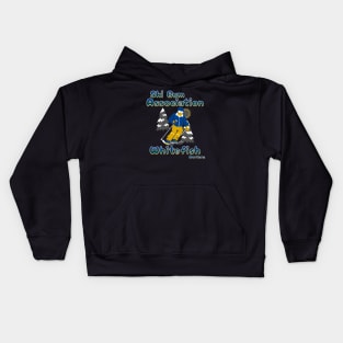 Ski the trees Ski Bum Association whitefish Montana chapter Kids Hoodie